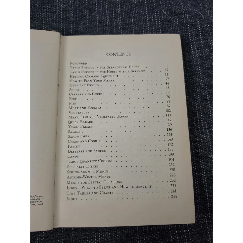 VINTAGE The Art of Cooking and Serving 1938 Sarah Field Splint Procter Gamble HC